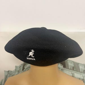 Kangol Pumpkin Beret, Breathable Mesh Classic Black Cap image 2