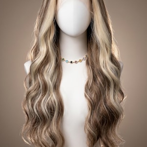 Light Brown Deep Beach Wave Lace Front Wig 24\