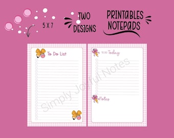 Lista zadań do wydrukowania i notatki – notatnik do wydrukowania dla nauczyciela – cyfrowy notatnik