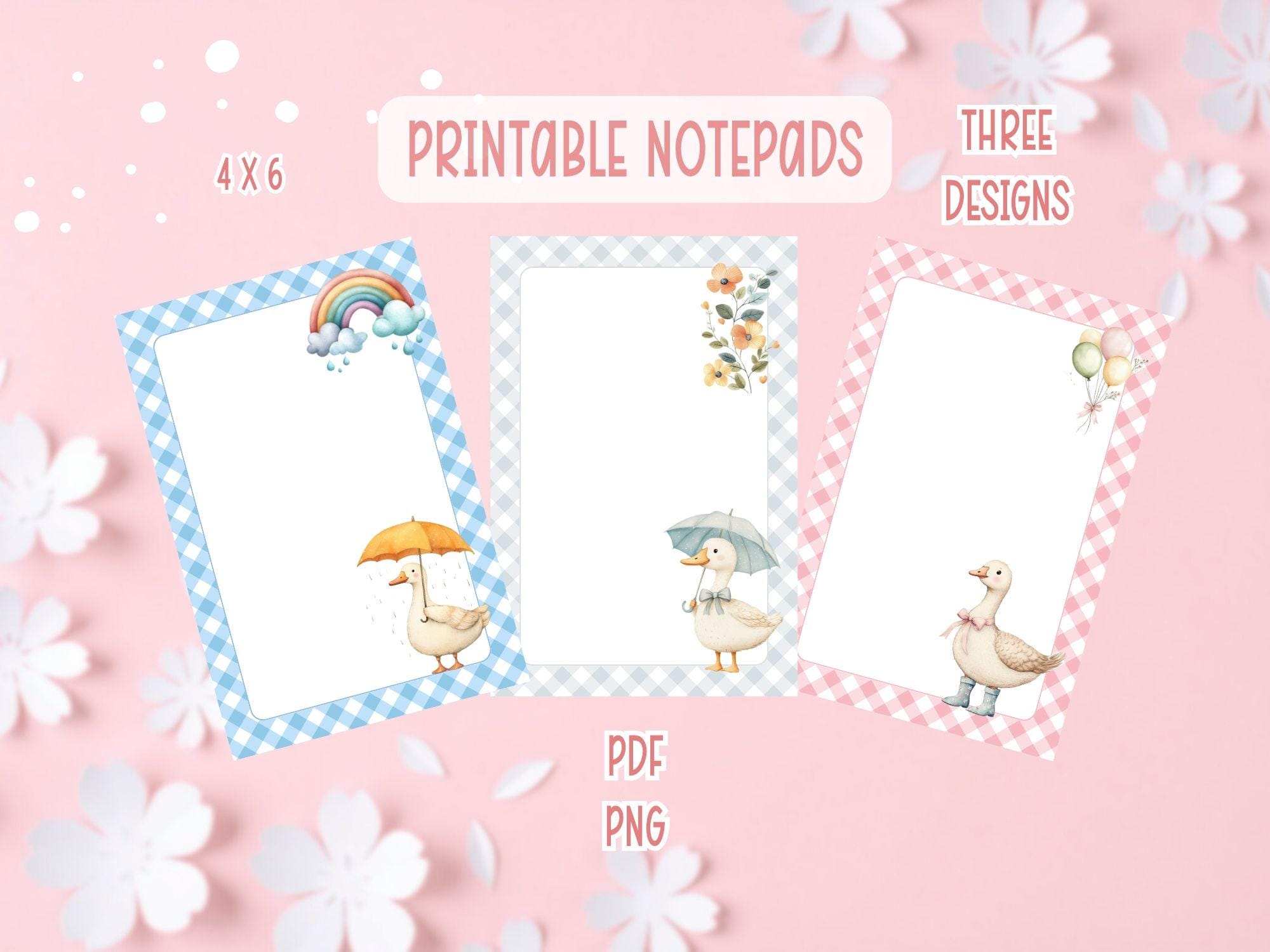 Notebook Goose Silly Goose Printable Bundle | Goose Printable Stationery | Cute Geese ...
