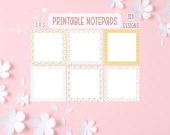 Notatniki do druku Silly Goose | Six Notes (wersja cyfrowa do pobrania) | Notatniki Goose