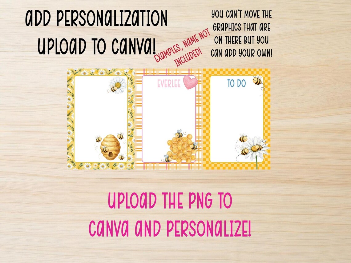 Busy Bees Notepad Bundle Printable | Digital Notepads for Bee Lovers ...
