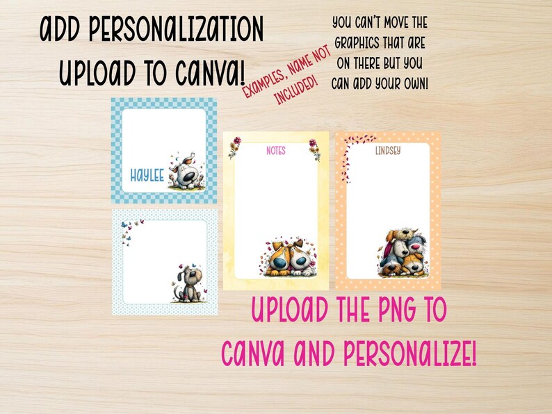 Dog Notepad Printable Bundle | Quirky Dogs Printable Notepad ...