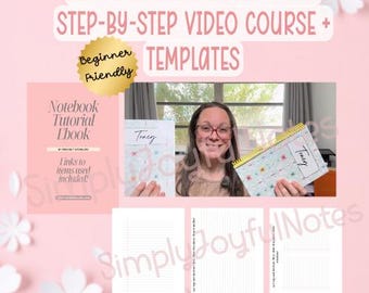 DIY Notebook Making Course | Spiral Bound Notebook Tutorial | Template Pages Included | Handmade Notebook Guide | Learn to Make Notebooks