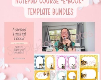 Notepad Course | 30 Minute Training | E-book | Templates | Learn How to Make Notepads