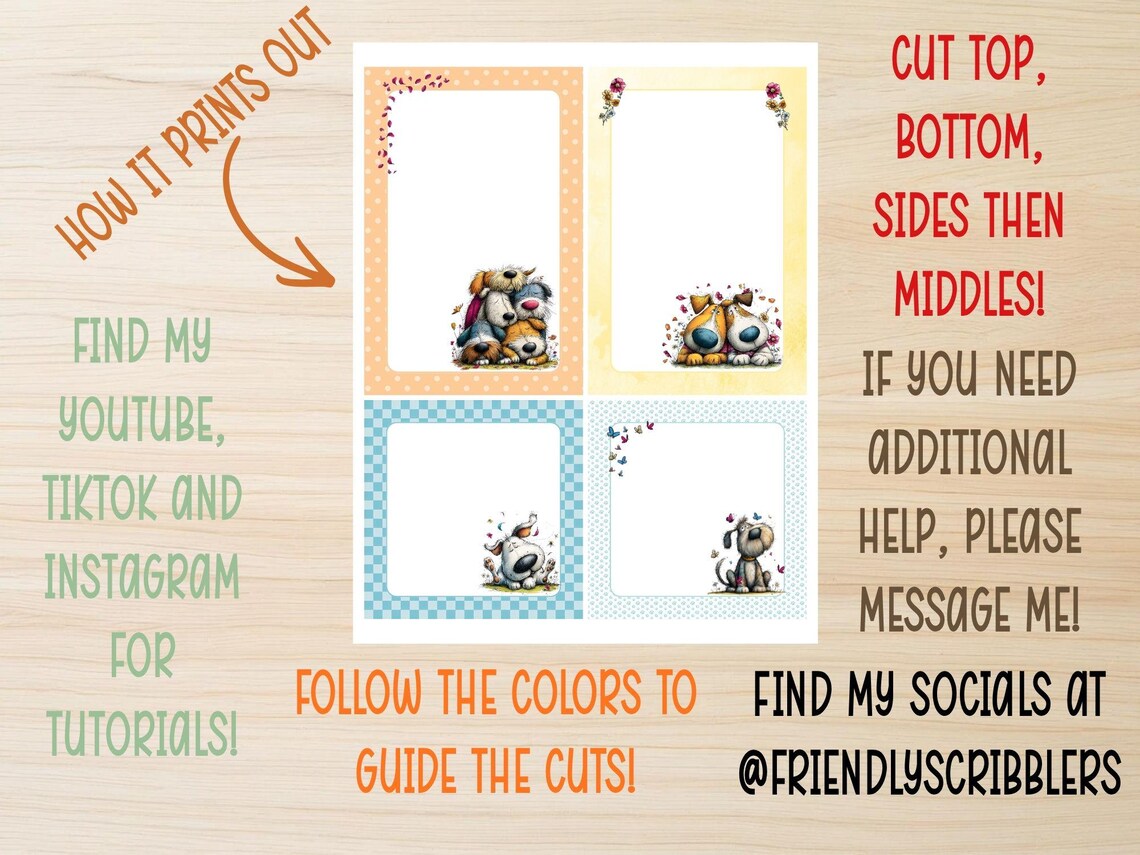 Dog Notepad Printable Bundle | Quirky Dogs Printable Notepad ...