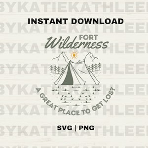 Fort Wilderness Un gran lugar para perderse Archivo de corte SVG - Descarga instantánea PNG de sublimación - Camisa de Fort Wilderness Resort de WDW -