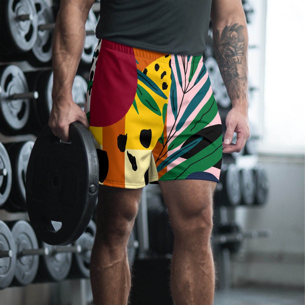 Men's Tropical Swim Shorts Waterproof 
