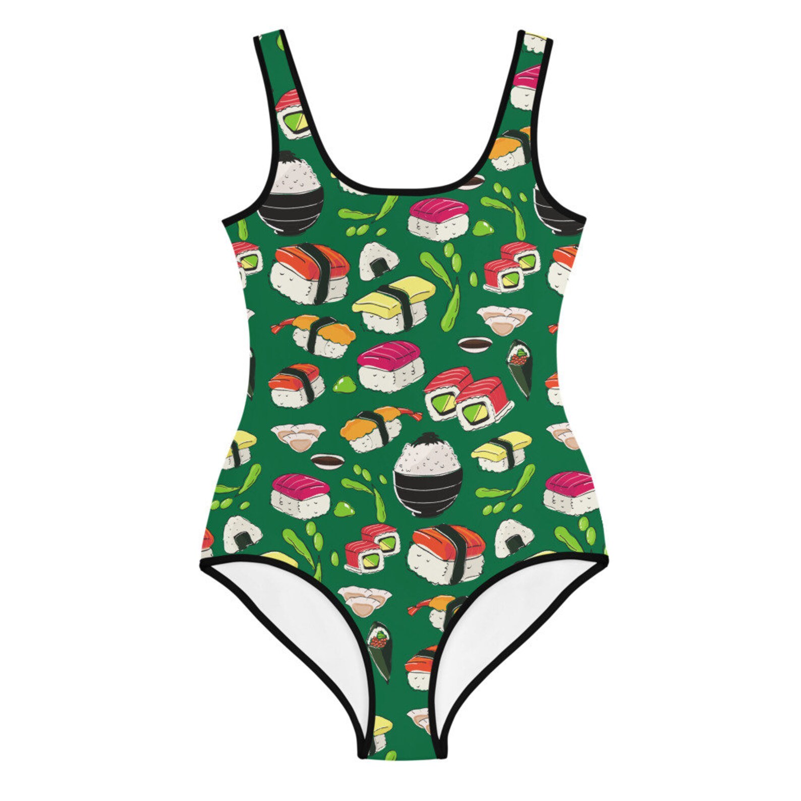 Sushi Swimwear for Girls Sushi Rolls Asian Food Swimsuit - Etsy
