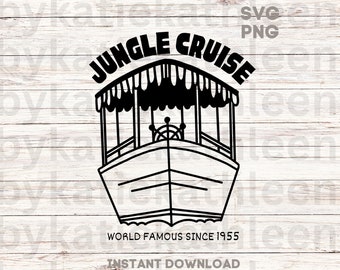 Jungle Cruise SVG Cut File - Instant Download WaltDisney Ride PNG SVG - Adventureland Shirt - Magic Kingdom Ride Tee
