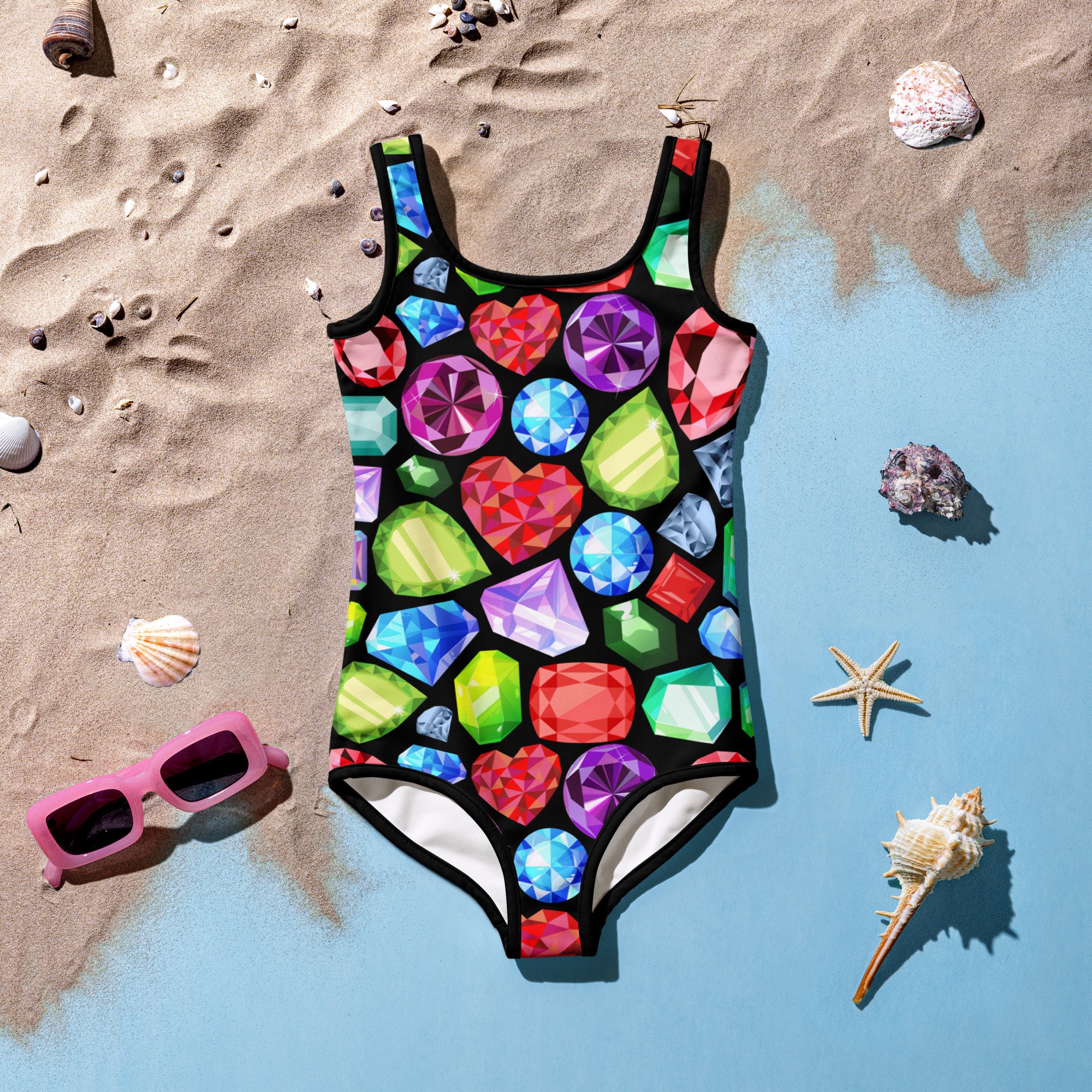Bedazzled One Piece Etsy