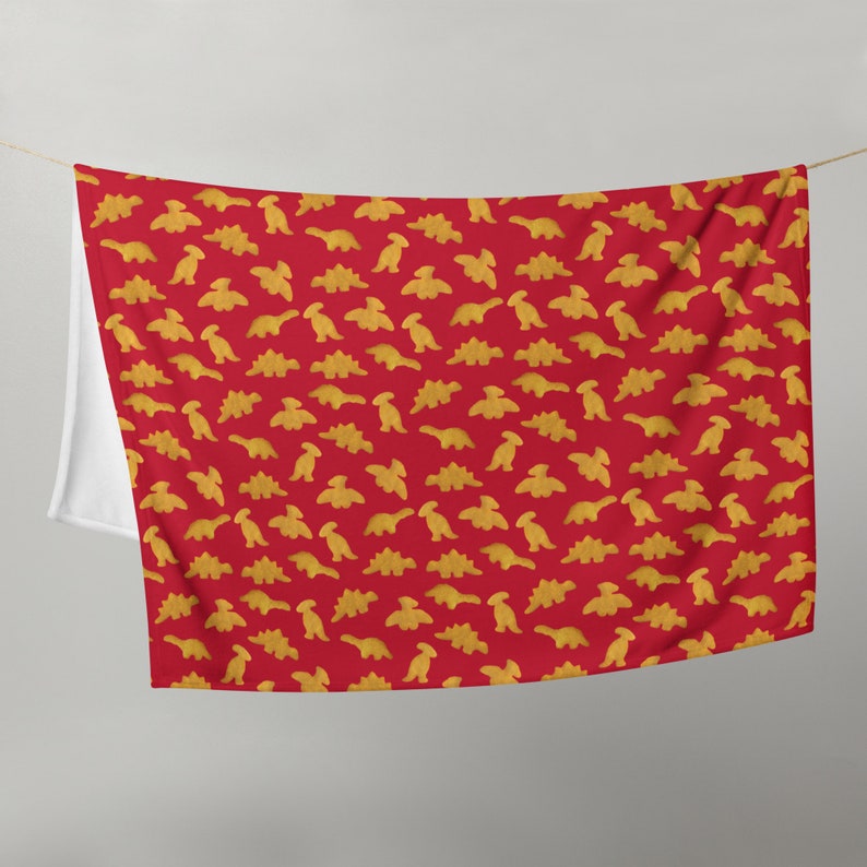 Dino Nugget Throw Blanket Dinosaur Nuggies Blanket for Kids Etsy