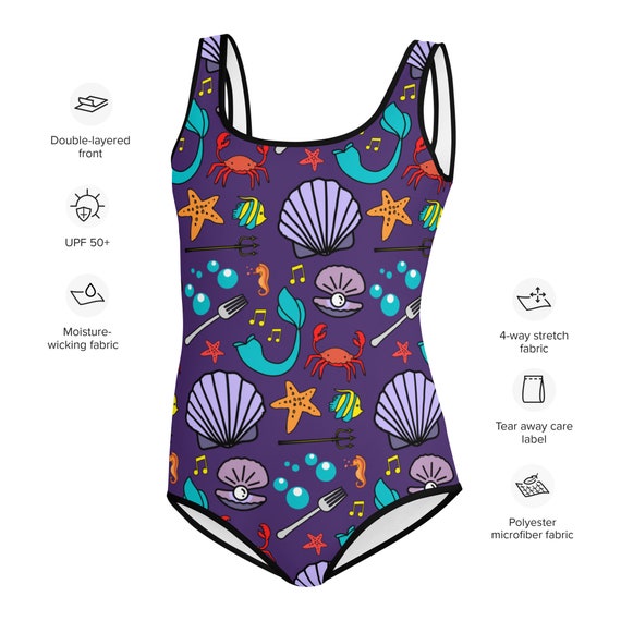 One Sided 2 Piece Swimsuit for Girls