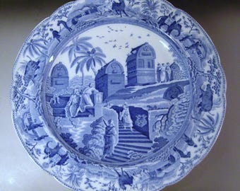 SPODE ブルールームコレクション カラマニアン プレート