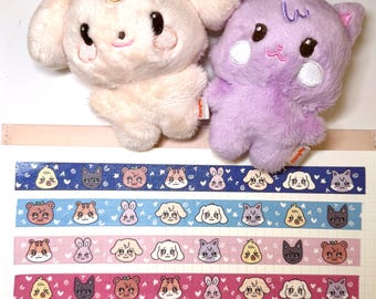 ATEEZ Aniteez Washi Tape / kpop mail deco, comercio, diario, regalo de papelería diminuto