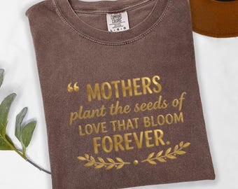 Comfort Colors Garment-Dyed Mom Love Quote T-Shirt