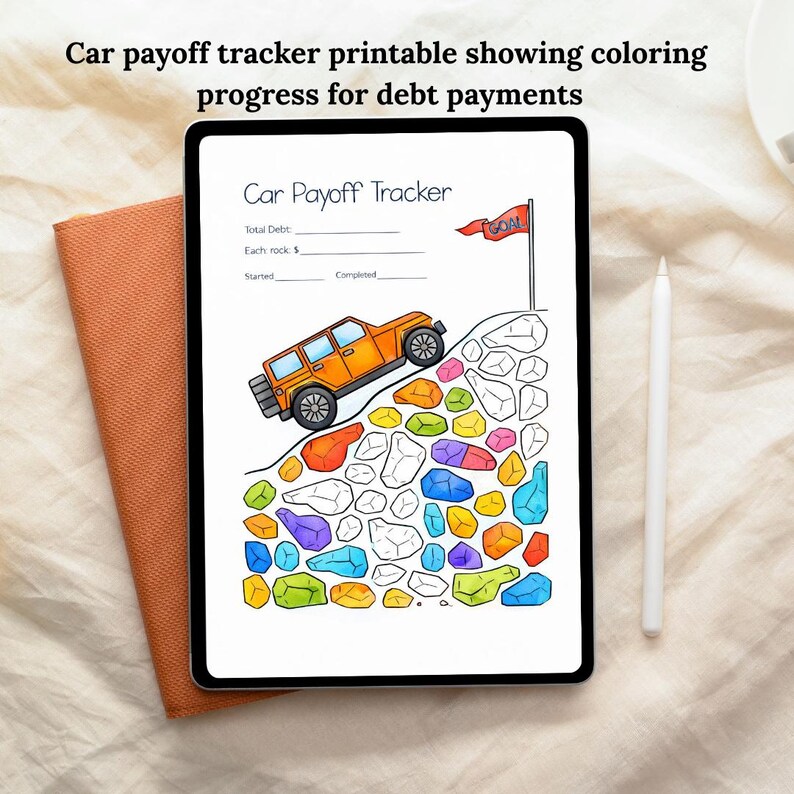 Debt Payoff Tracker: Car Payment Planner | Printable Budget Tool ...