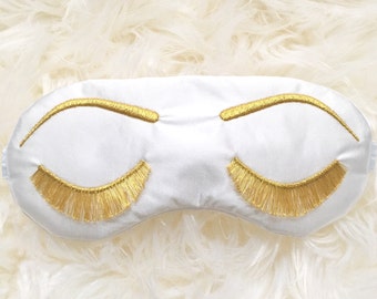 Holly Golightly EYELASHES sleep mask, Breakfast at Tiffany's Audrey Hepburn sleep mask, Bride to Be Gift, Bridesmaids Proposal