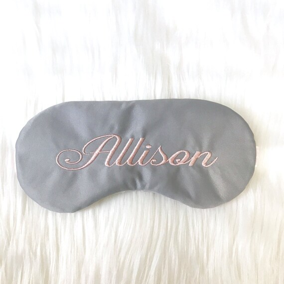 Personalized sleep mask Name sleep mask Monogrammed party Etsy