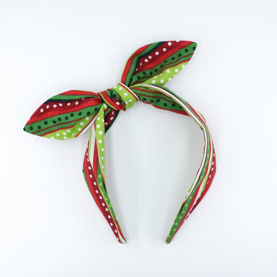 Red Green Christmas Headband Handmade Headband Top Knot Bow Headband Hard Headband Fabric Headband Girls Headwear Christmas Headband By Goia Boutique Catch My Party Red Green Christmas Headband Handmade Headband Top Knot Bow Headband Hard Headband Fabric Headband Girls Headwear Christmas Headband By Goia Boutique Catch My Party