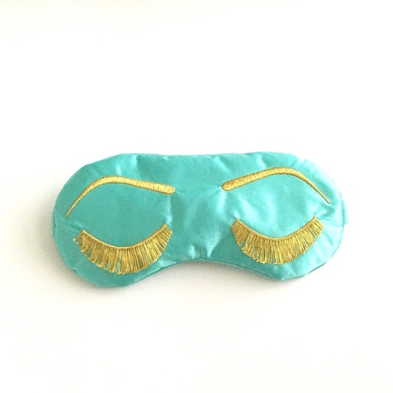 Breakfast at Tiffany's Sleep Mask, Holly Golightly Eyelashes Mask, Halloween Sleeping Mask, Slumber Party Favor, Bridesmaid Proposal Gift Il_570xn