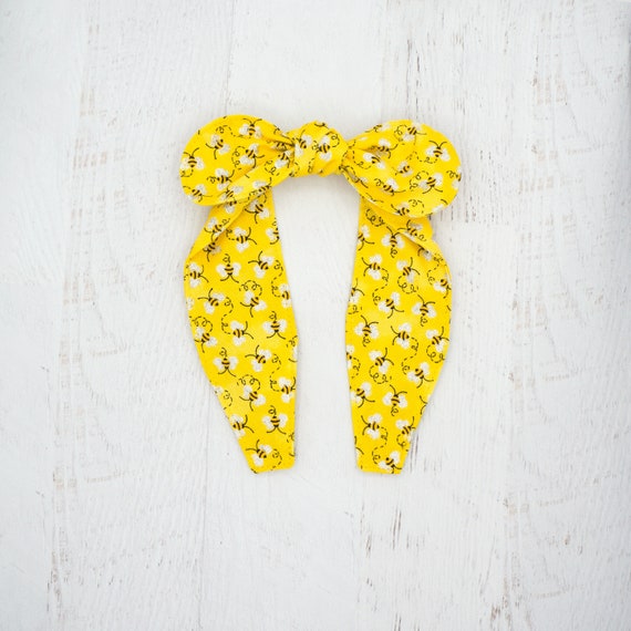 Knotted bow headband • HONEY BUSY BEE Il_570xn