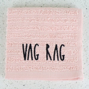 Bachelorette Naughty Gift, Cum Rag Washcloth, Vag Rag Washcloth, After Sex Towel, Gag Gifts for Bride, Couple Funny Gift VAG RAG •  PINK