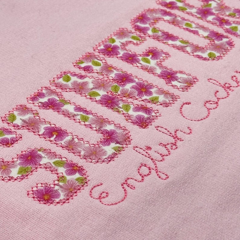 CUSTOM Embroidered Sweatshirt, College Personalized Sweatshirt, Floral Embroidered Crewneck, College Varsity Sweatshirt, School Pride Crew PINK HIBISCUS