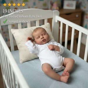 20 Pouces 50Cm Silicone Souple Réaliste Reborn Bébé Garçon Poupée a