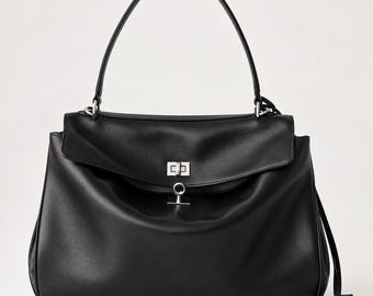 Borsa da lavoro in vera pelle, borsa a tracolla morbida, borsa a mano capiente per pendolari, borsa a tracolla, borsa in pelle per tutti i giorni, 3 misure