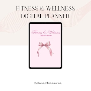 Digital Fitness Planner, Undated Workout Exercise Planner for Health & Weight Loss, iPad, Android, GoodNotes