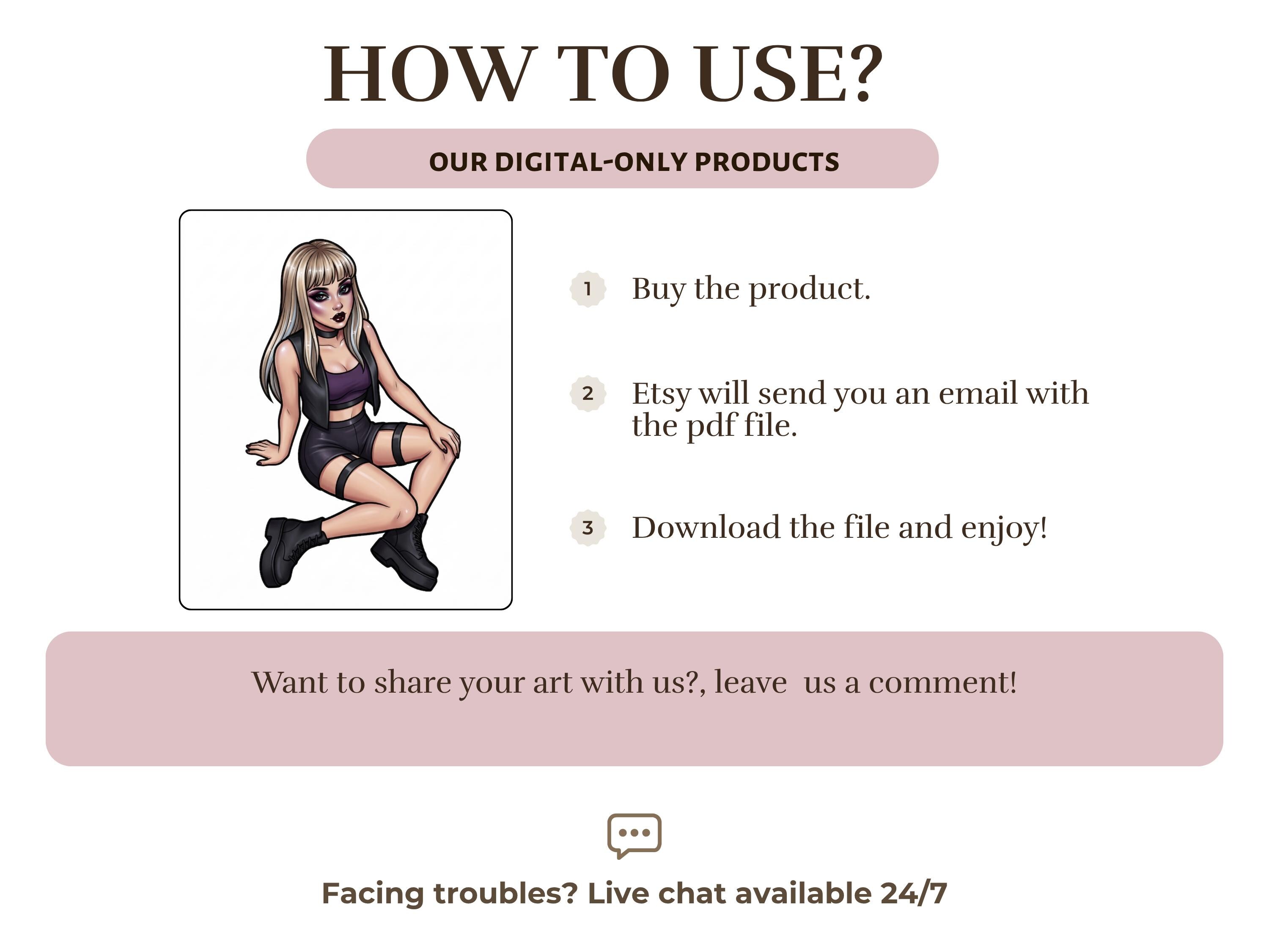 Fishnets Color Pages Chaos and Fishnets Coloring Pages – Edgy Grunge Fashion Style (digital ...