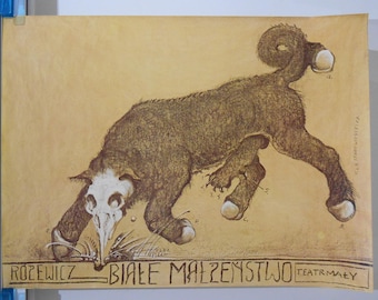 Póster polaco antiguo