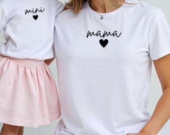 Mama Mini Shirt, Mommy and Me Matching Shirts, Mom and Daughter Outfit, Matching Mama and Mini Shirt, New Mom Gift, Mama Shirt, Mini Shirt