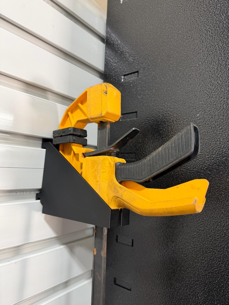 DeWalt clamp holder mounted on Gladiator GearWall