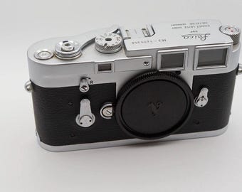 Ricambio in similpelle per Leica M3 – Rivestimento sintetico nero (orecchie rotonde, 2 set)