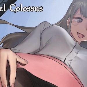 Op de afbeelding: Manga-stijl illustratie van een vrouw in een wit overhemd en roze rok, met de tekst "Darksteel Colossus". De afbeelding heeft een stadsgezicht als achtergrond en het nummer 11 in de hoek.
