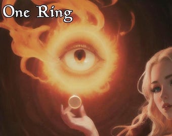 The one ring mtg card magic full art handmade commander edh land