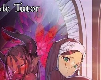 Demonic tutor mtg card magic full art handmade commander edh land