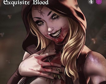 Exquisite blood mtg card magic full art handmade commander edh land