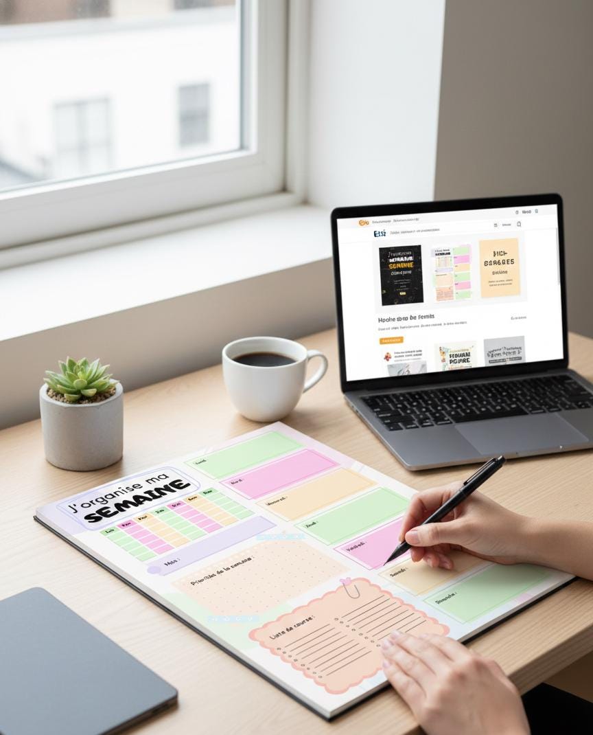 Printable PDF A4 Weekly Planner for Moms – Family & Meal Organization ...