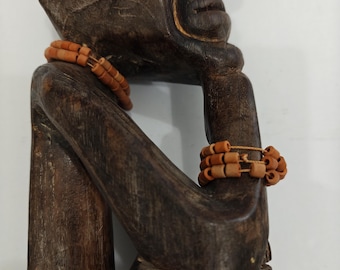 Vintage, antique wooden sculpture from Nigeria