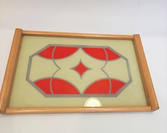 Vintage Art Deco Bauhaus Serving Tray, RuFra Wasungen.