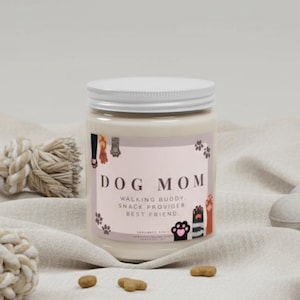 Vela de soja para mamás perrunas / Compañera de paseos, proveedora de snacks