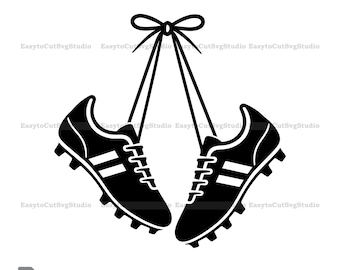 Soccer Cleats SVG: Football Boots Vector Cricut PNG Sports Player (Digital Download)
