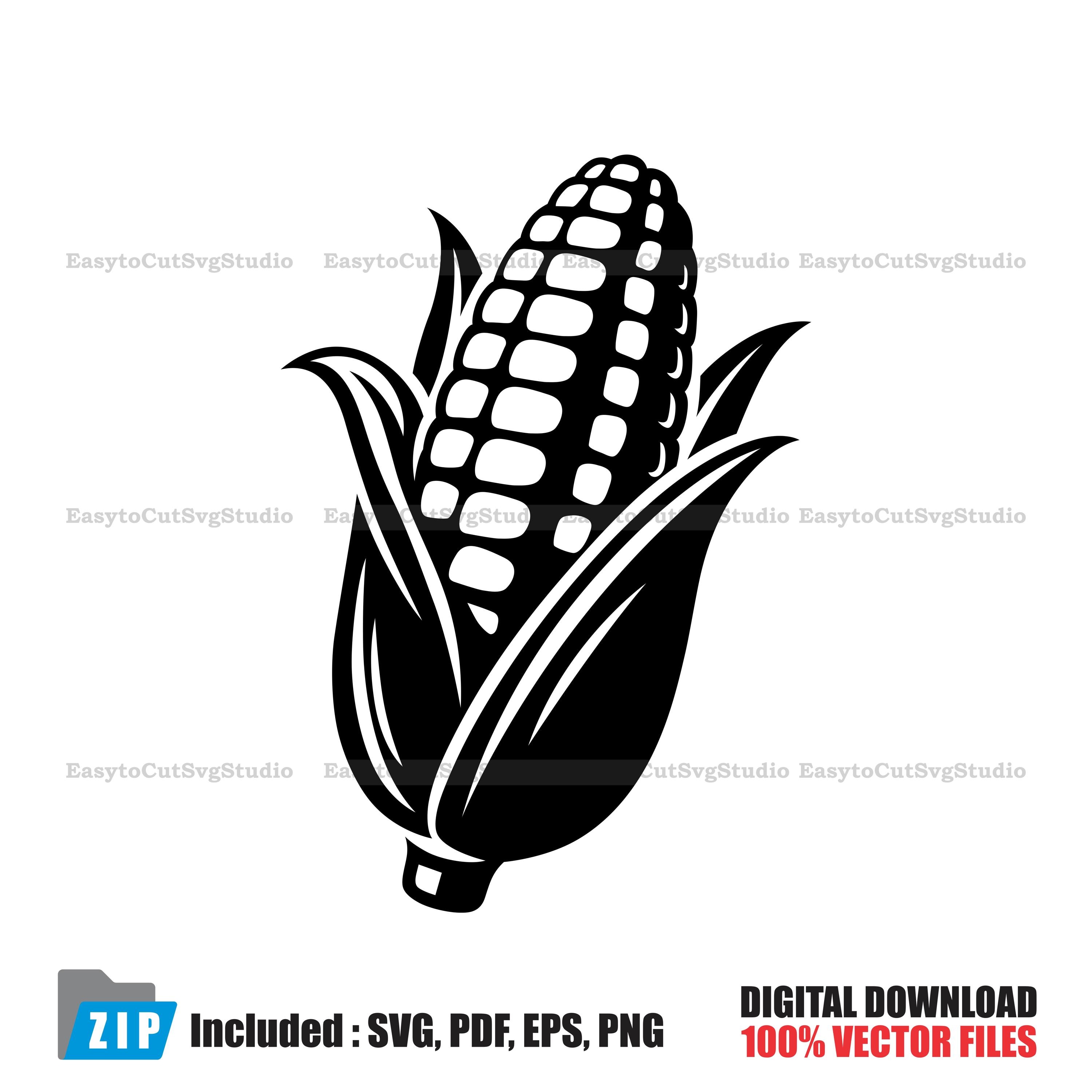 Rustic Corn Svg Corn Cob SVG: Farm Harvest Illustration Design (digital Download) - Etsy