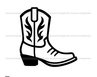 Cowboy-Stiefel SVG: Western Country Design (Digitaler Download)