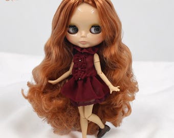 ICY DBS Blyth Style Doll: 12 Inch Tan Skin Jointed BJD Base (No Clothes)