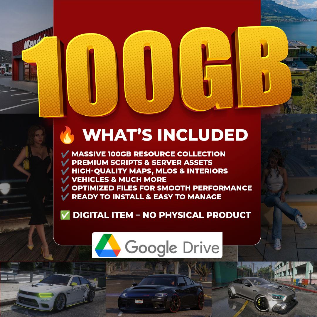 Fivem 200GB Whole Shop Bundle | Complete Server Mega Pack | Cars, Mlos ...