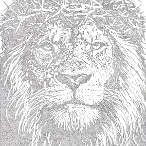 The Lion of Judah- Signed Scripture Art Print (Unframed)